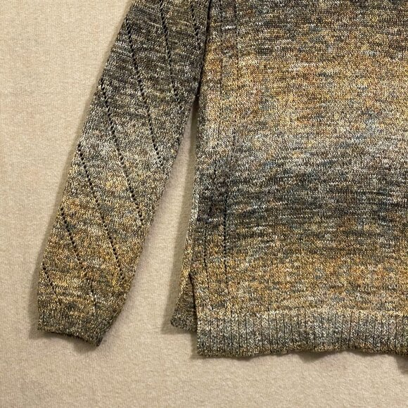 Dressbarn Sweater Women's Small Browns Cardigan Long Sleeve - Picture 10 of 12